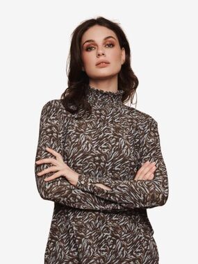 Rino & Pelle long sleeve turtleneck mesh dress size 8 Dutch Boutique brand